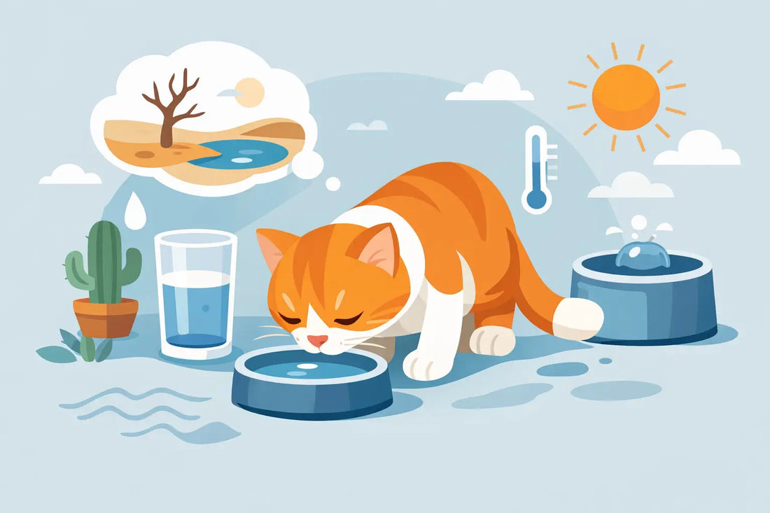 Warum trinken Katzen zu wenig?