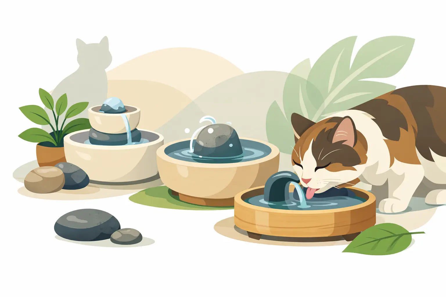 Katzenbrunnen ohne Plastik - worauf es ankommt
